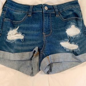 PacSun Ripped Jean Shorts